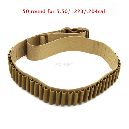 Hunting 50 30 Rounds Bandolier Belt 12 Gauge Mag Pouch Tactical Pouch Belt Holder Airsoft Accessories