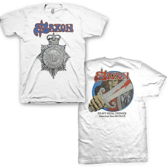 Saxon Band Double Sided Cotton S 234Xl T Shirt Bt386