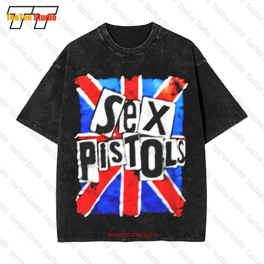 Sex Pistols Punk Rock Band Plus Size Oversized T-Shirt BZTA
