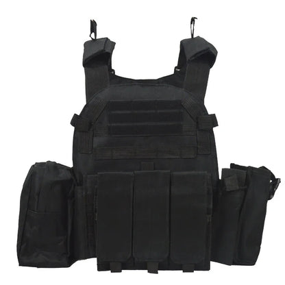 Tactical Vest Body Armor Hunting Plate Carrier Airsoft Accessories 6094 Military Combat Army Wargame VestNylon Pouch Molle Gear