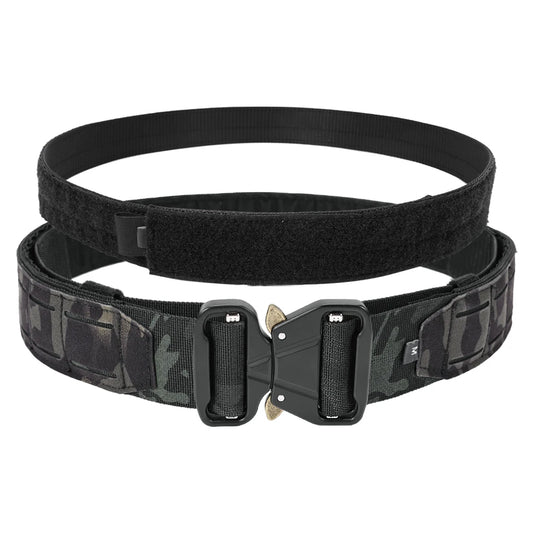 Tactical Quick Release Metal Buckle Belt for Men Laser MOLLE Multi-camo Belts Hunting Clothing Accessories 2 Inch Airsoft Gear