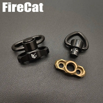 Airsoft Tactical Metal QD Sling Mount for MLOK Rail Quick Release Steel Push Button Attachment Points Hunting Gun Accessories