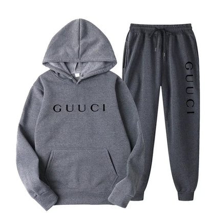 Fashion men's casual sports set Spring and Autumn 2025 new casual men's and women's hoodie + jogging pants two-piece set