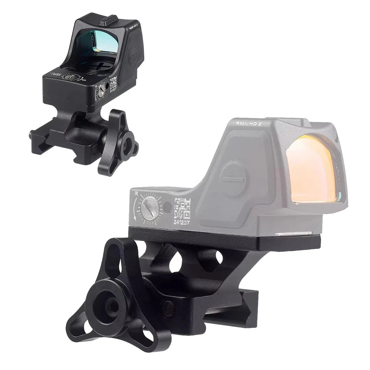 Tacticial RM 20mm Picatinny Rail Raise Mount RM HD Red Dot Quick Release Lower 1.3 inch Base Hunting Airsoft Accessories