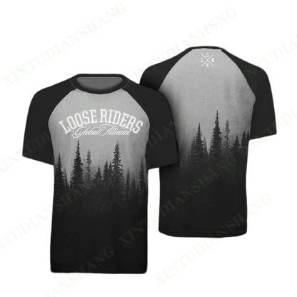 2023 Loose Rider Short Sleeve Jersey BMX MTB Mountain Bike Summer Shirts DH Motocross Downhill Enduro Sweatshirts