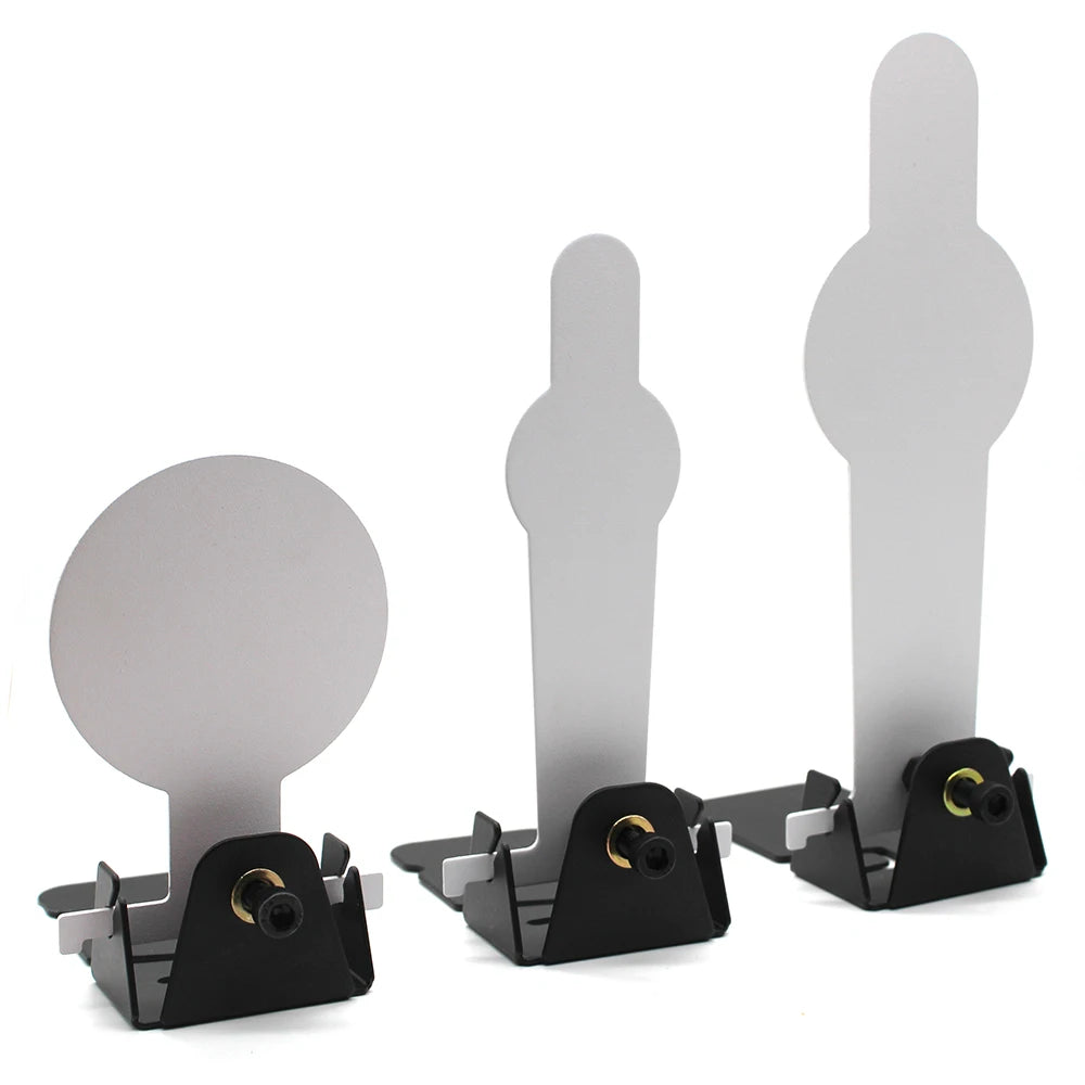 Carbon Steel Popper Target - Shooting Practice for Airsoft & Soft Dart Blasters Manual Reset Training Target S/M/L Sizes QJ123