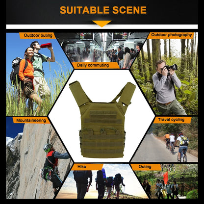 Military Tactical Vest Outdoor Hunting Body Armor Lightweight Combat JPC Molle Plate Carrier Airsoft Vests CS Game Equipment