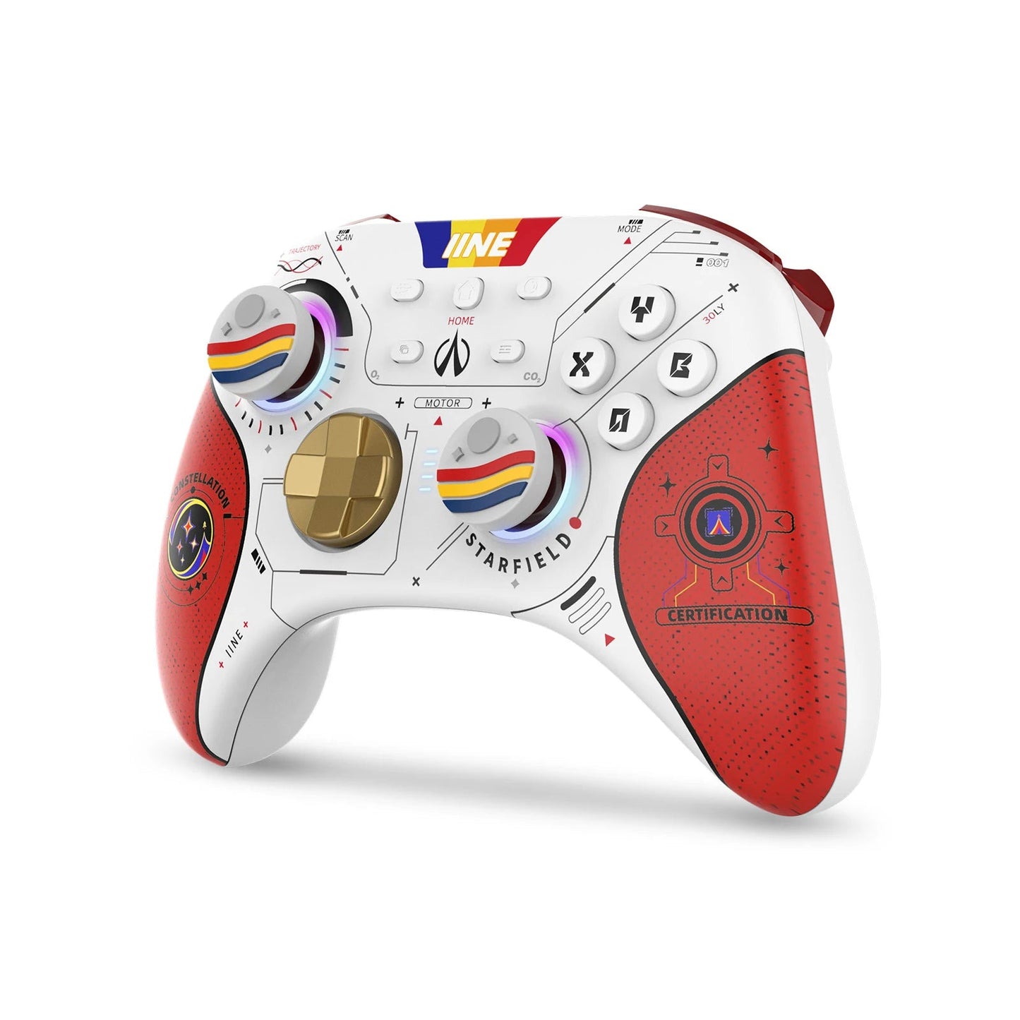 Star-Field PC Controller Hall Effect Joystick & NFC Amiibo with 2.4Ghz Bluetooth Receiver for Pc/Laptop/Switch/Steam/Ipad