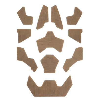 11Pcs Tactical Helmet Magic Sticker Airsoft Helmet Patches Hook and Loop  camo Sticky for FAST SF High-Cut Helmet Accessories