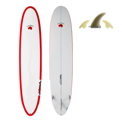 9ft Pulse Round Tail Longboard Surfboard by Australian Board Co (Fins Included)