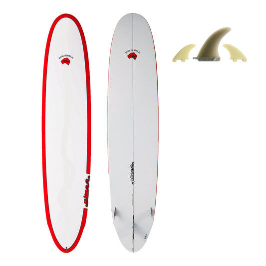 9ft Pulse Round Tail Longboard Surfboard by Australian Board Co (Fins Included)