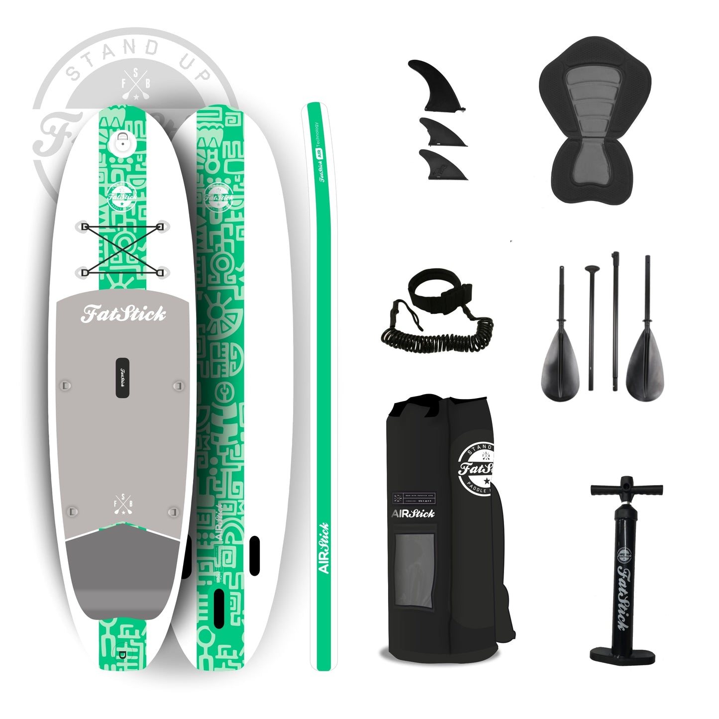 AirStick 10'6 Inflatable Stand Up Paddle Board SUP | With Seat