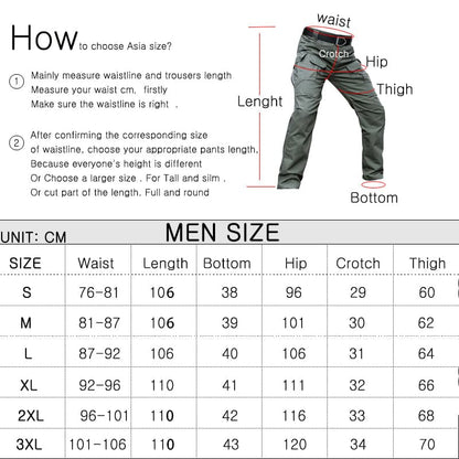 Trekking Hiking Ripstop Waterproof Tactical Military Work Cargo Pants-4