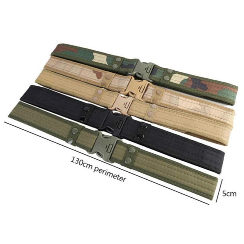 Tactical Fashion Men Canvas Slender Belt Waistband-3