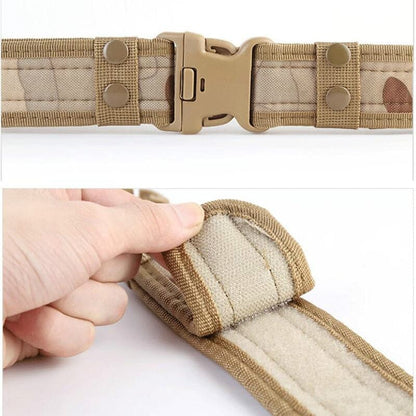 Tactical Fashion Men Canvas Slender Belt Waistband-1