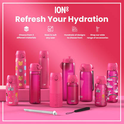 Leak Proof Kids Water Bottle, Recyclon, Kittens, 350ml (12oz)