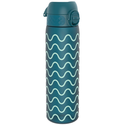 Leak Proof Slim Water Bottle, Recyclon, Waves, 500ml (18oz)