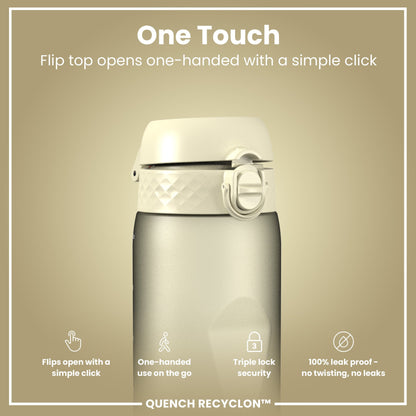 Leak Proof 1 litre Water Bottle, Recyclon, Creamy White, 1L