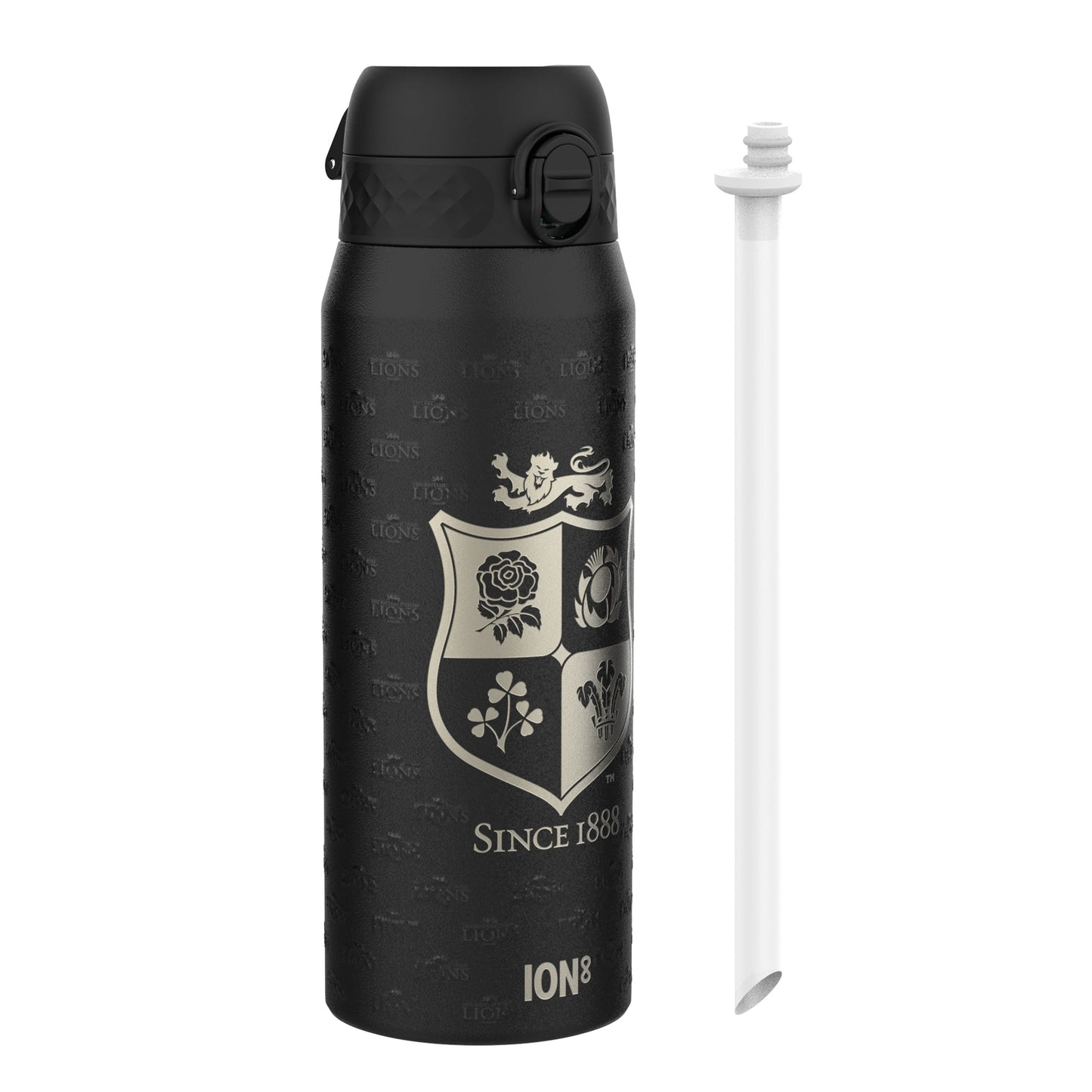 Lions X ION8 Insulated Steel Water Bottle, British & Irish Lions, Rugbys Greatest Journey, 750ml (24oz)