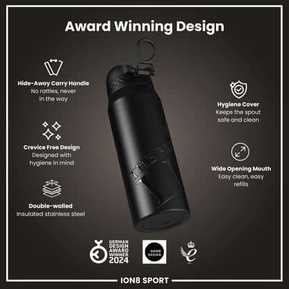 Lions X ION8 Insulated Steel Water Bottle, British & Irish Lions, Lions, 750ml (24oz)