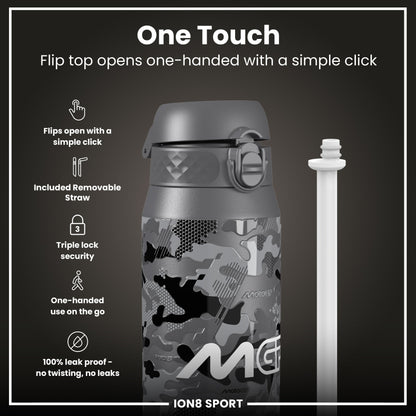 MotoGP x ION8 Insulated Steel Water Bottle, MotoGP Camouflage, 750ml (24oz)