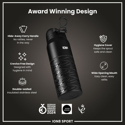 MotoGP x ION8 Insulated Steel Water Bottle, MotoGP Lean, 750ml (24oz)