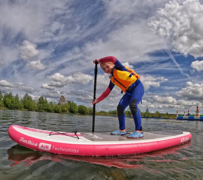 Kids 7’6 GromStick Inflatable Stand Up Paddle Board Package | Childs