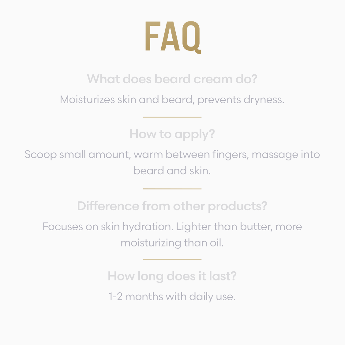 Beard Cream: Defeat Dryness and Itch