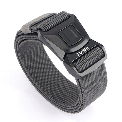 Zinc Alloy Pluggable Buckle Elastic Mens Belts-0