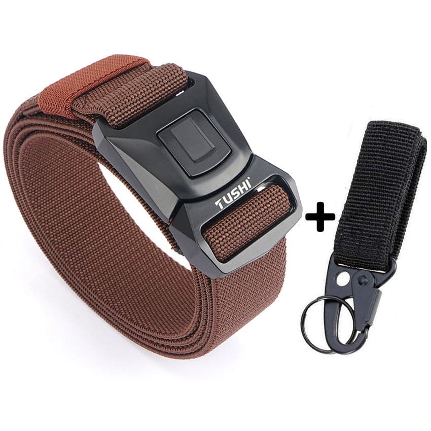 Zinc Alloy Pluggable Buckle Elastic Mens Belts-21
