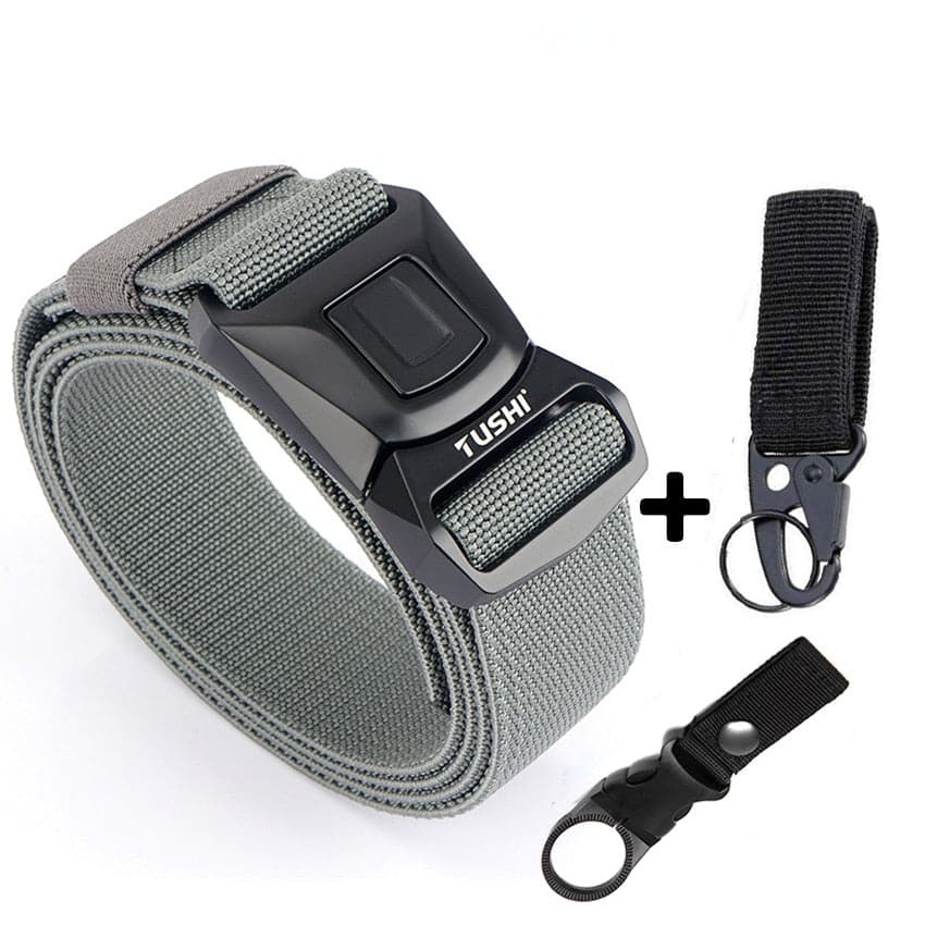 Zinc Alloy Pluggable Buckle Elastic Mens Belts-19