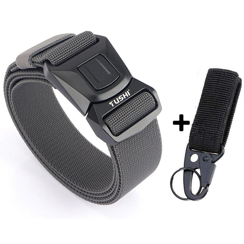 Zinc Alloy Pluggable Buckle Elastic Mens Belts-15