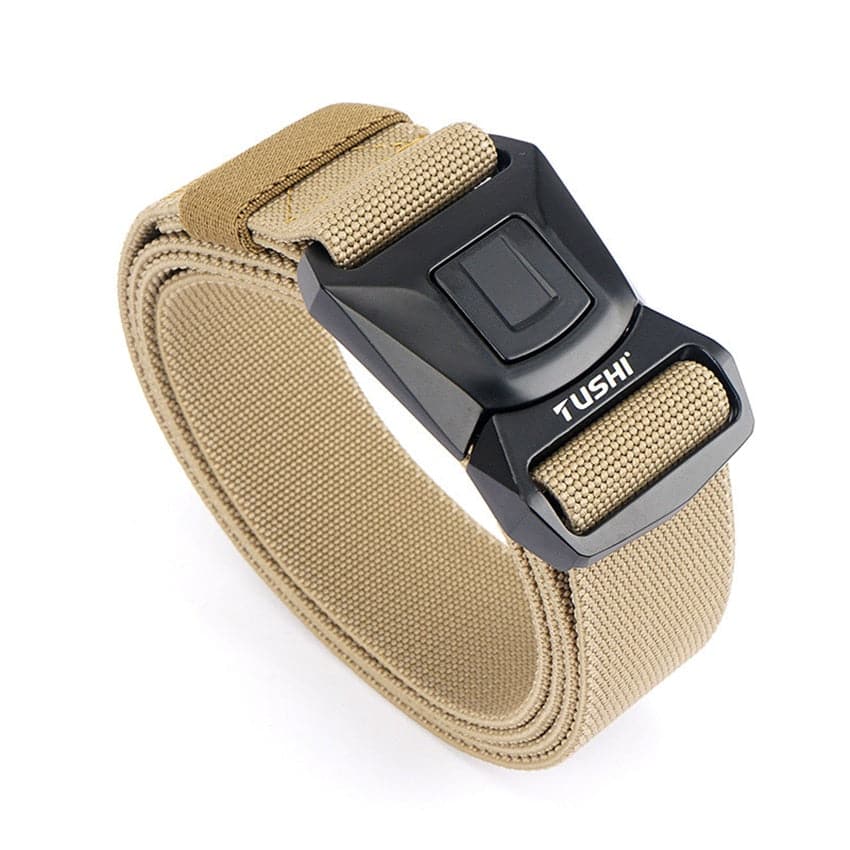 Zinc Alloy Pluggable Buckle Elastic Mens Belts-4
