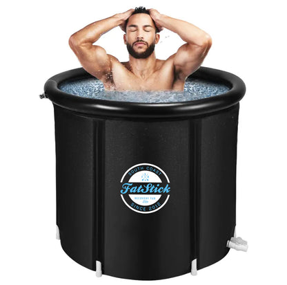FatStick Recovery Ice Bath | Cold Water Therapy & Recovery Plunge Tub | Round/Oval