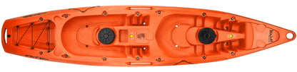 Mahee Tandem Kayak | Plastic Neutral | Orange | Stable & Durable