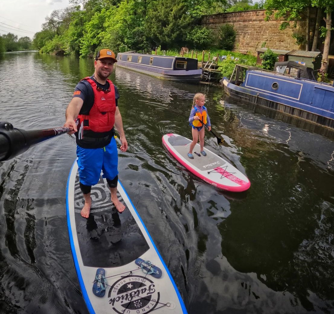 Kids 7’6 GromStick Inflatable Stand Up Paddle Board Package | Childs