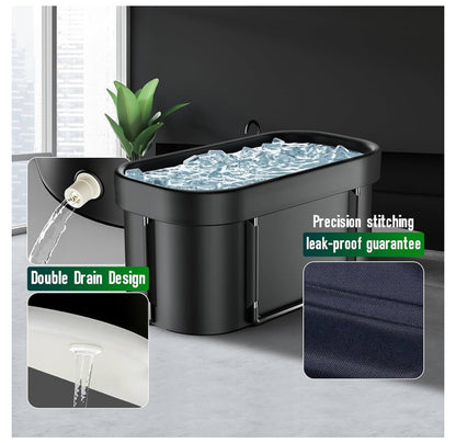 FatStick Recovery Ice Bath | Cold Water Therapy & Recovery Plunge Tub | Round/Oval