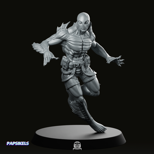 Humanoid Amphibious Man 1 Miniature