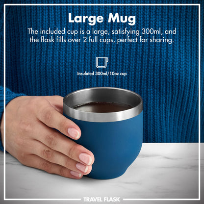 Luma Vacuum Insulated, Flask & Mug, Deep Teal, 700ml (24oz)
