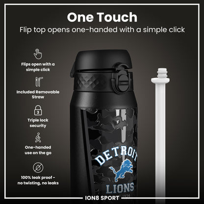 NFL x ION8 Insulated Steel Water Bottle, NFL Lions, 750ml (24oz)