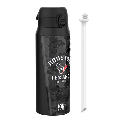 NFL x ION8 Insulated Steel Water Bottle, NFL Texans, 750ml (24oz)