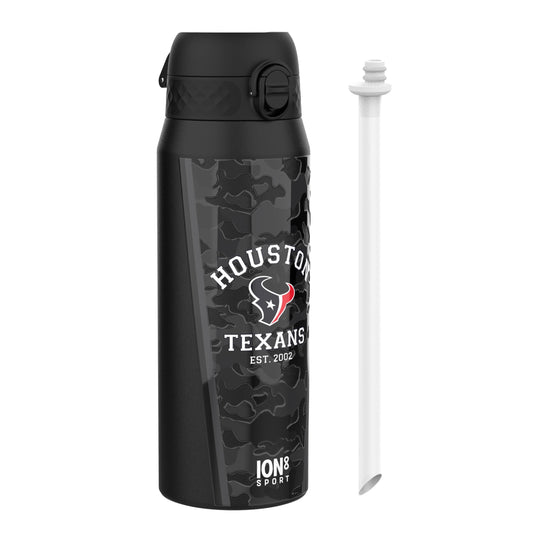 NFL x ION8 Insulated Steel Water Bottle, NFL Texans, 750ml (24oz)