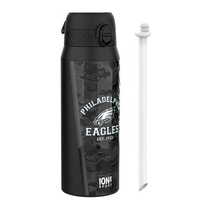 NFL x ION8 Insulated Steel Water Bottle, NFL Eagles, 750ml (24oz)
