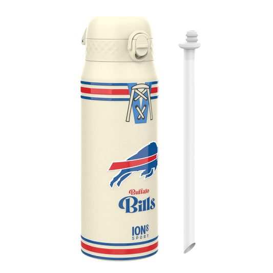 NFL x ION8 Insulated Steel Water Bottle, NFL Bills, 750ml (24oz)