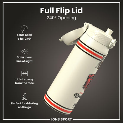 NFL x ION8 Insulated Steel Water Bottle, NFL Browns, 750ml (24oz)