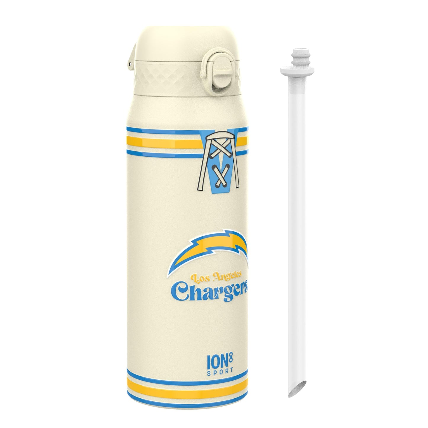 NFL x ION8 Insulated Steel Water Bottle, NFL Chargers, 750ml (24oz)