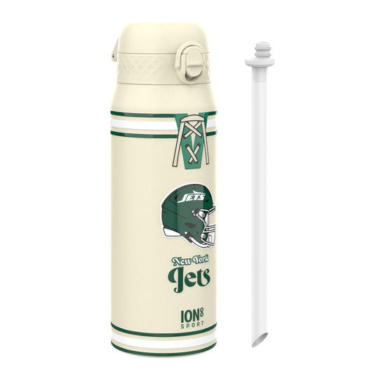 NFL x ION8 Insulated Steel Water Bottle, NFL Jets, 750ml (24oz)