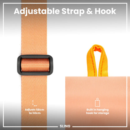 Lightweight, Sling Bottle Bag, Coral