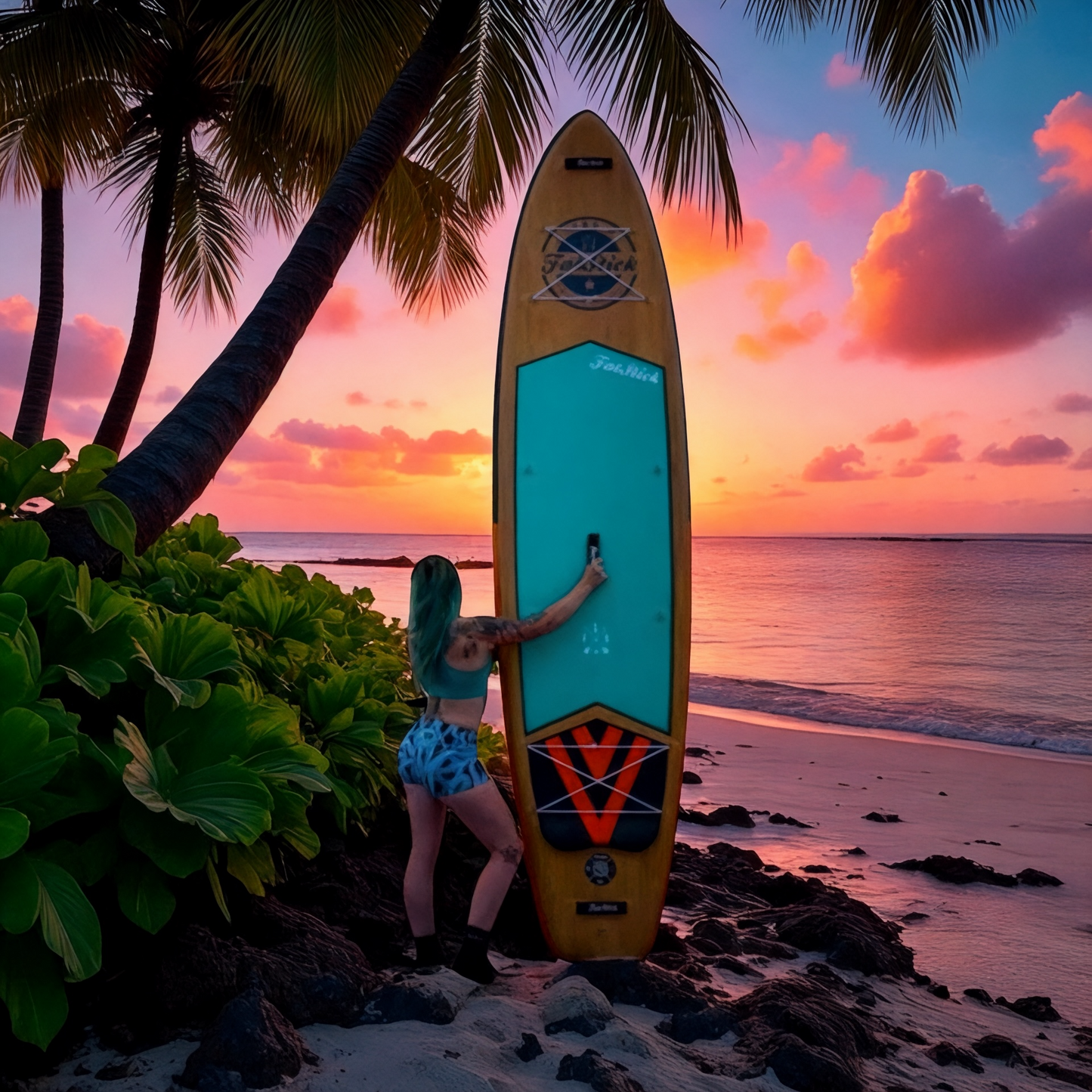 Wooden Menace 11'2 Inflatable Paddle Board | SUP With Seat