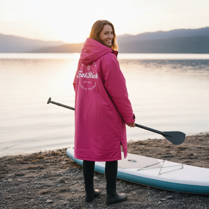 FREE BEANIE | Recycled Fleece Changing Robe “FatWrap” | Waterproof |Beach | Swimming | Surfing | Coat